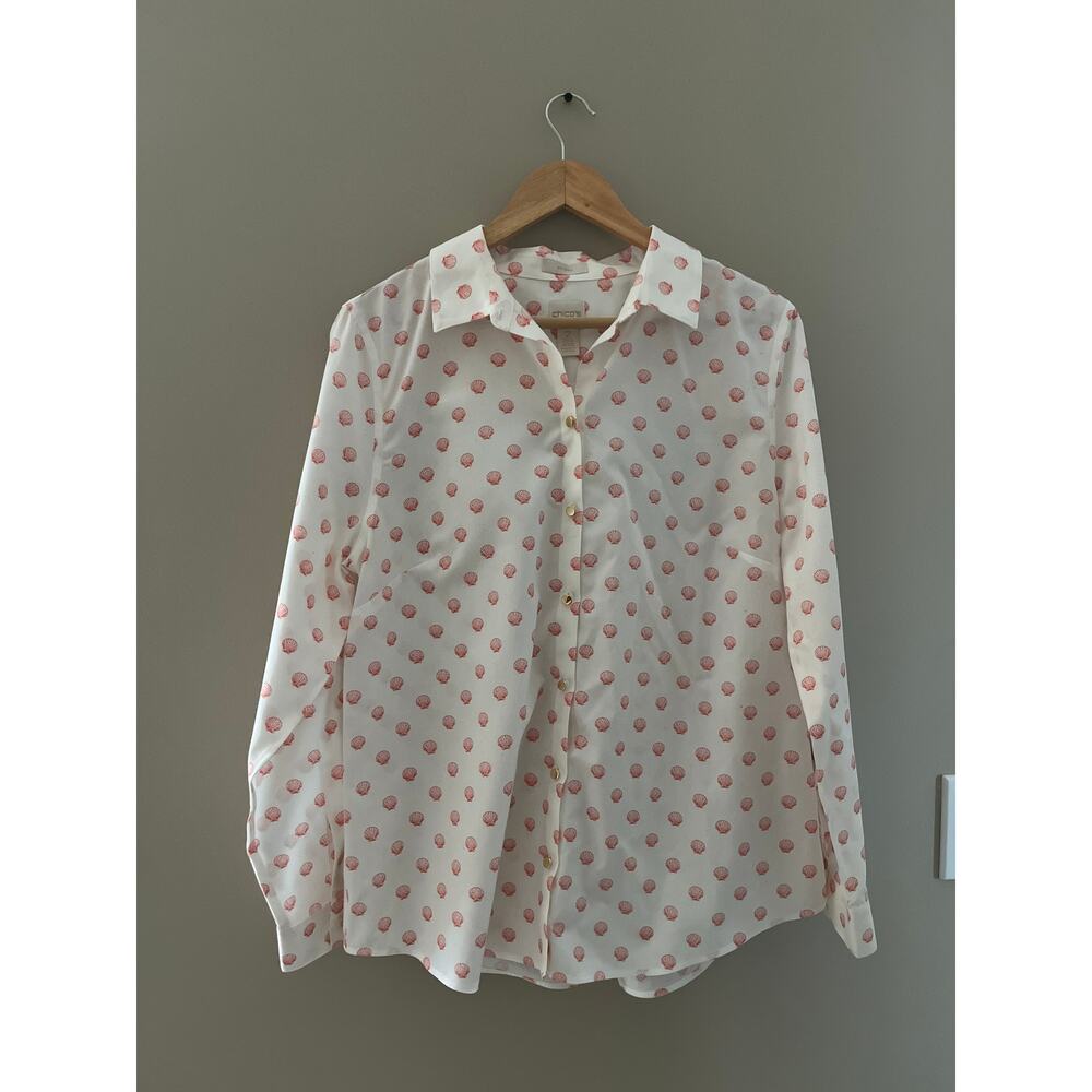 Chicos Non-Iron Shell Button Up - Picture 2 of 4